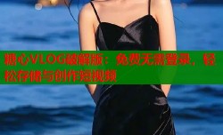 糖心VLOG破解版：免费无需登录，轻松存储与创作短视频