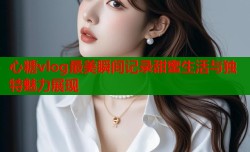 心糖vlog最美瞬间记录甜蜜生活与独特魅力展现