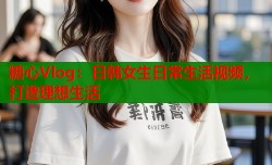 糖心Vlog：日韩女生日常生活视频，打造理想生活