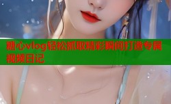 糖心vlog轻松抓取精彩瞬间打造专属视频日记