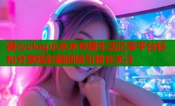 糖心vlog小水水专属生活记录平台轻松分享精彩瞬间吸引粉丝关注