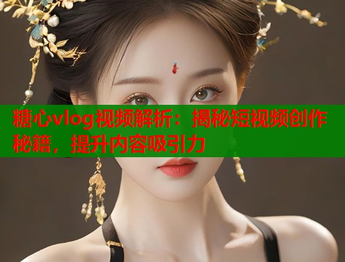 糖心vlog视频解析：揭秘短视频创作秘籍，提升内容吸引力  第1张
