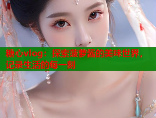 糖心vlog：探索菠萝酱的美味世界，记录生活的每一刻  第1张