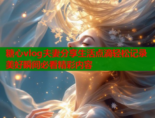 糖心vlog夫妻分享生活点滴轻松记录美好瞬间必看精彩内容  第1张