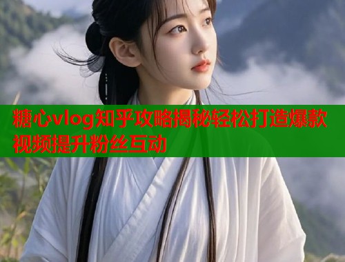 糖心vlog知乎攻略揭秘轻松打造爆款视频提升粉丝互动  第1张